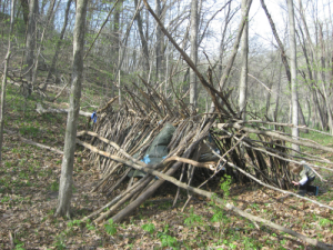 Natural survival shelter